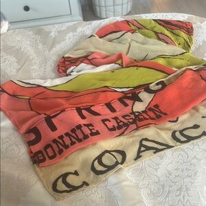 Coach Multicolor Graphic Scarf
